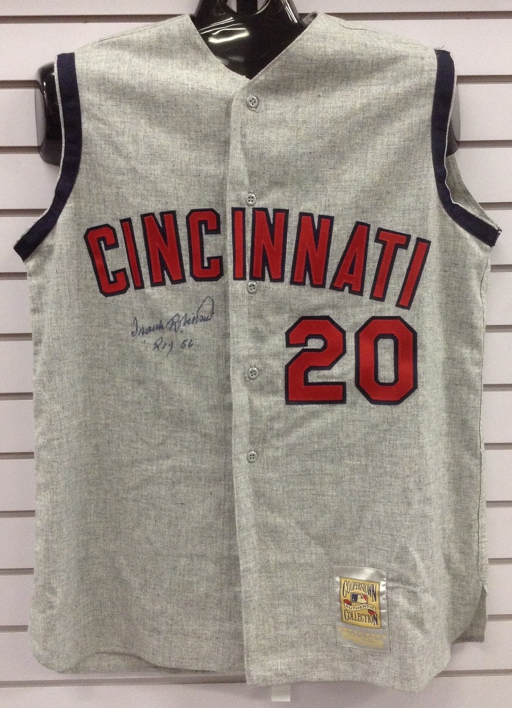 Lot Detail - Frank Robinson Signed Mitchell and Ness Cincinnati