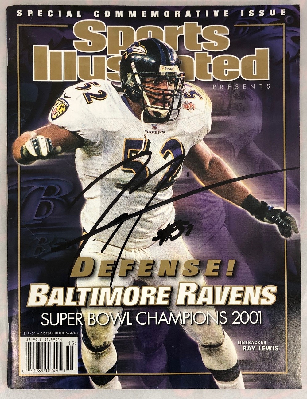 Baltimore Ravens Ray Lewis Sports Illustrated Cover by Sports Illustrated