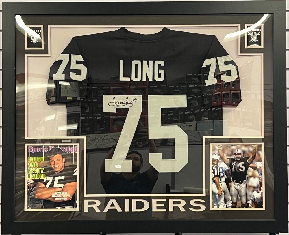 Howie Long Framed Raiders Autographed Photo